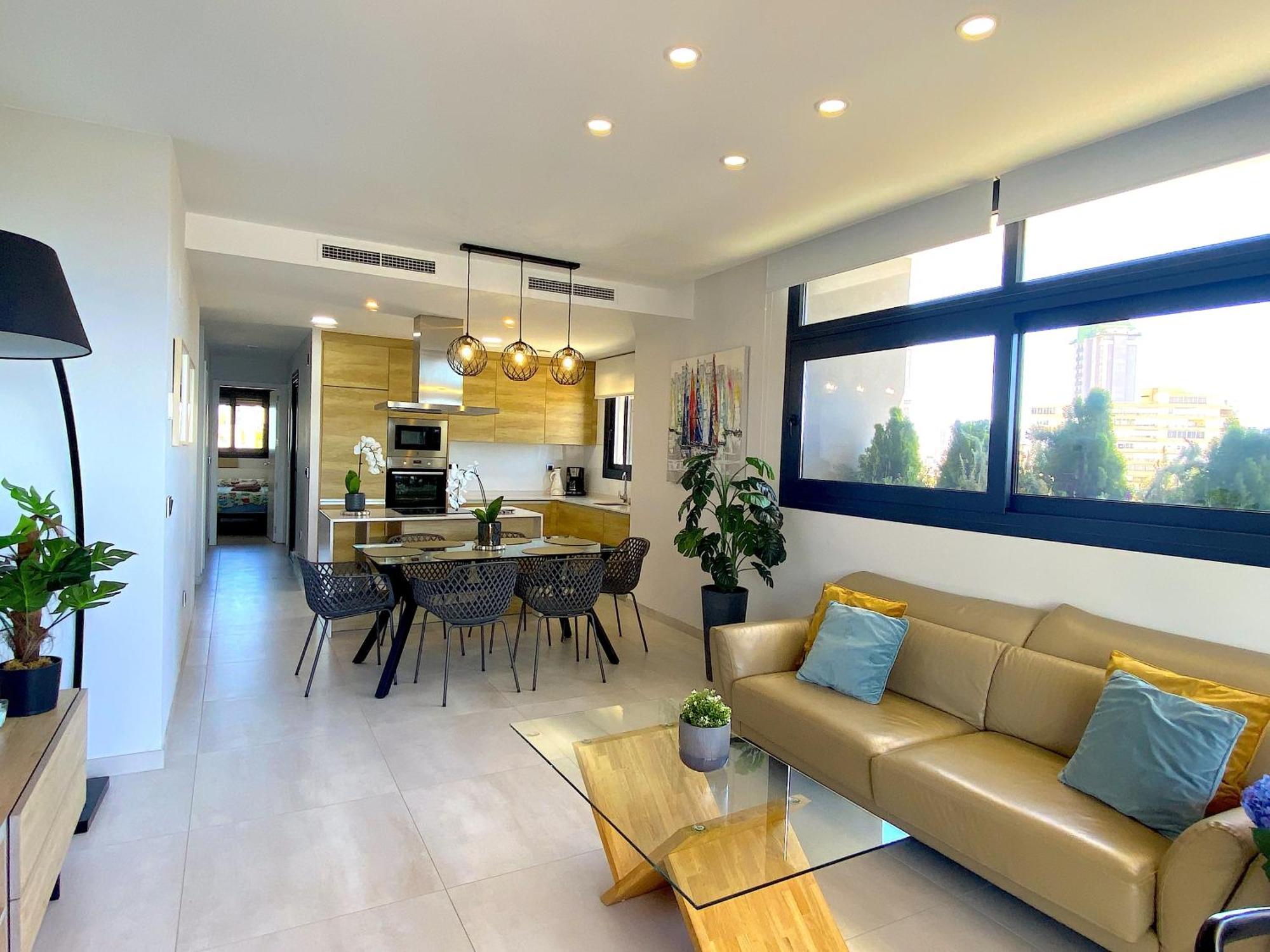 Lujoso Apartament Con Impresionantes Vistas Al Mar Benidorm Dış mekan fotoğraf