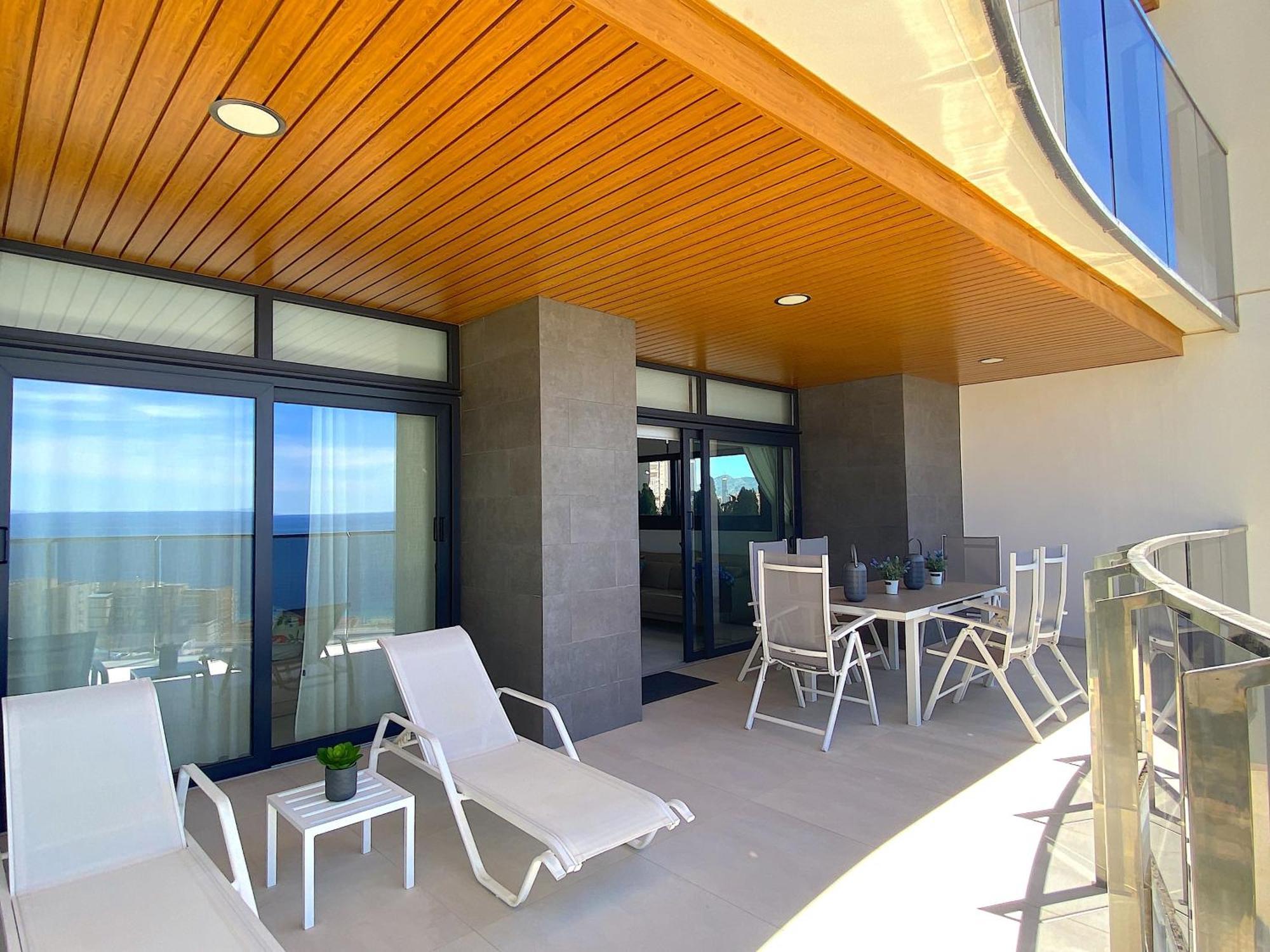 Lujoso Apartament Con Impresionantes Vistas Al Mar Benidorm Dış mekan fotoğraf