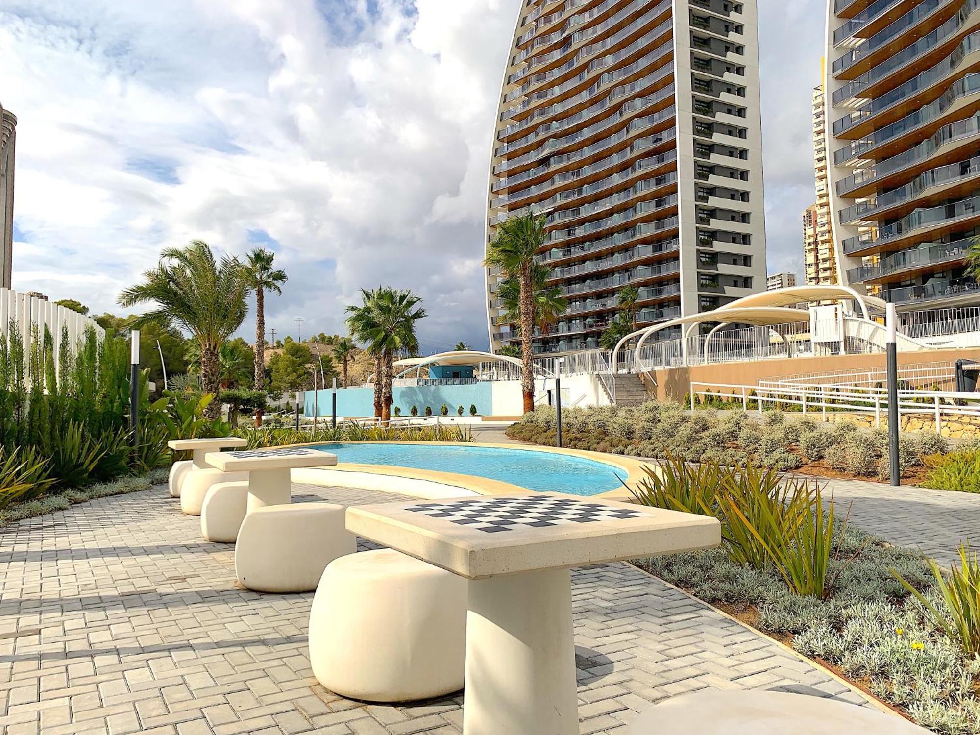 Lujoso Apartament Con Impresionantes Vistas Al Mar Benidorm Dış mekan fotoğraf