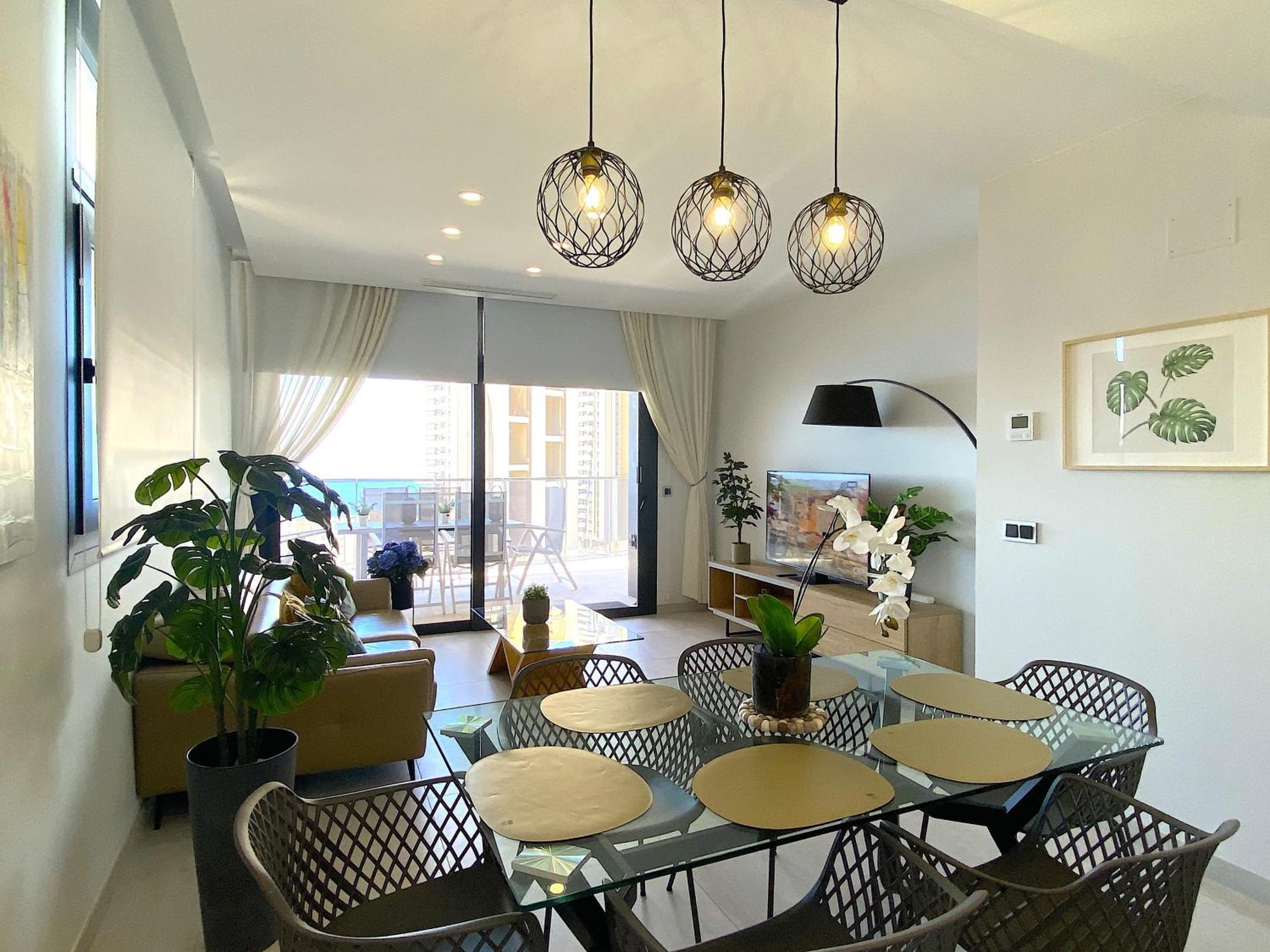 Lujoso Apartament Con Impresionantes Vistas Al Mar Benidorm Dış mekan fotoğraf